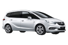 Car Hire Christchurch - Vauxhall Zafira 7-Seater - Minibus hire Christchurch